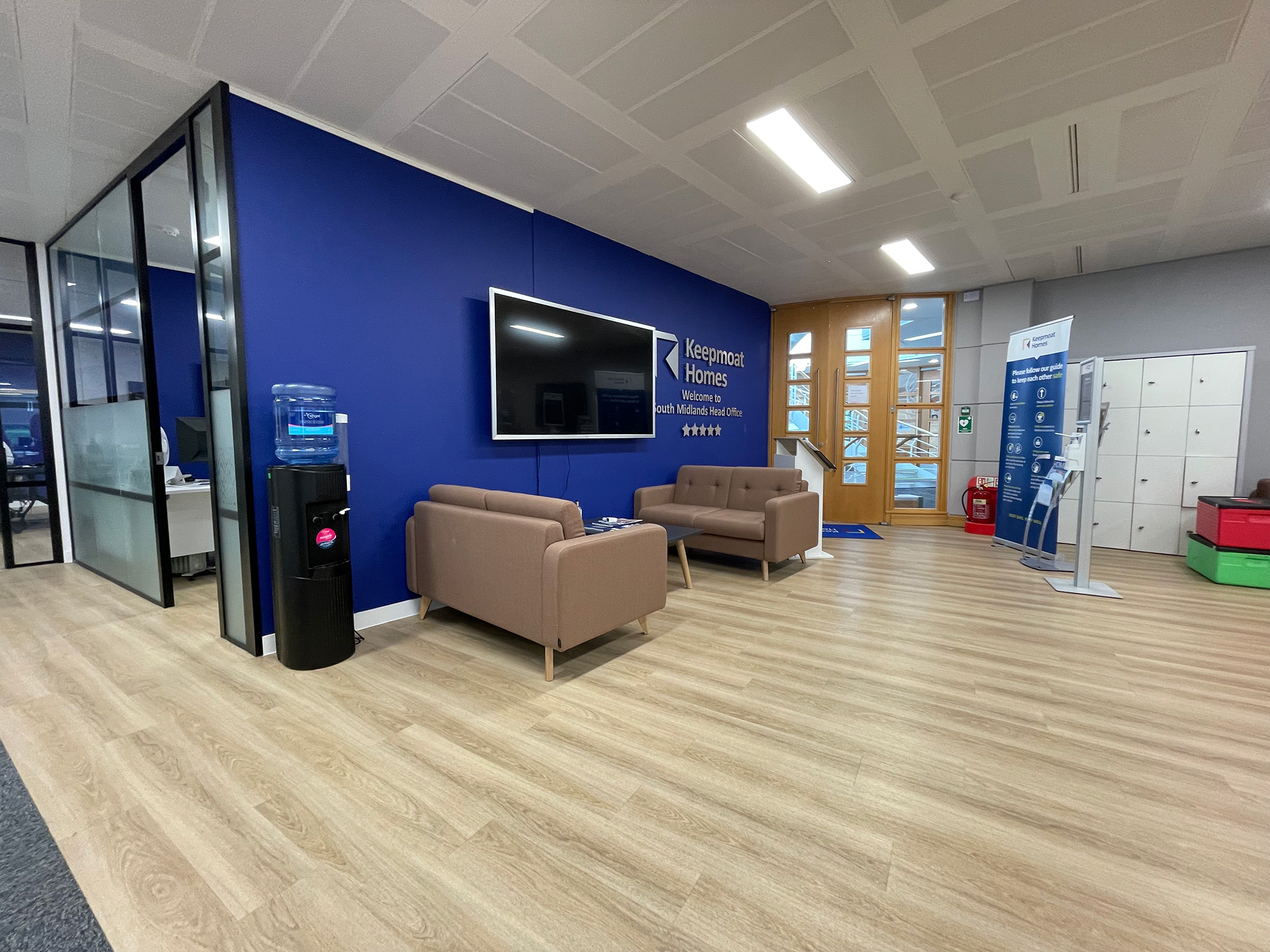 The executive box before refurbishment
