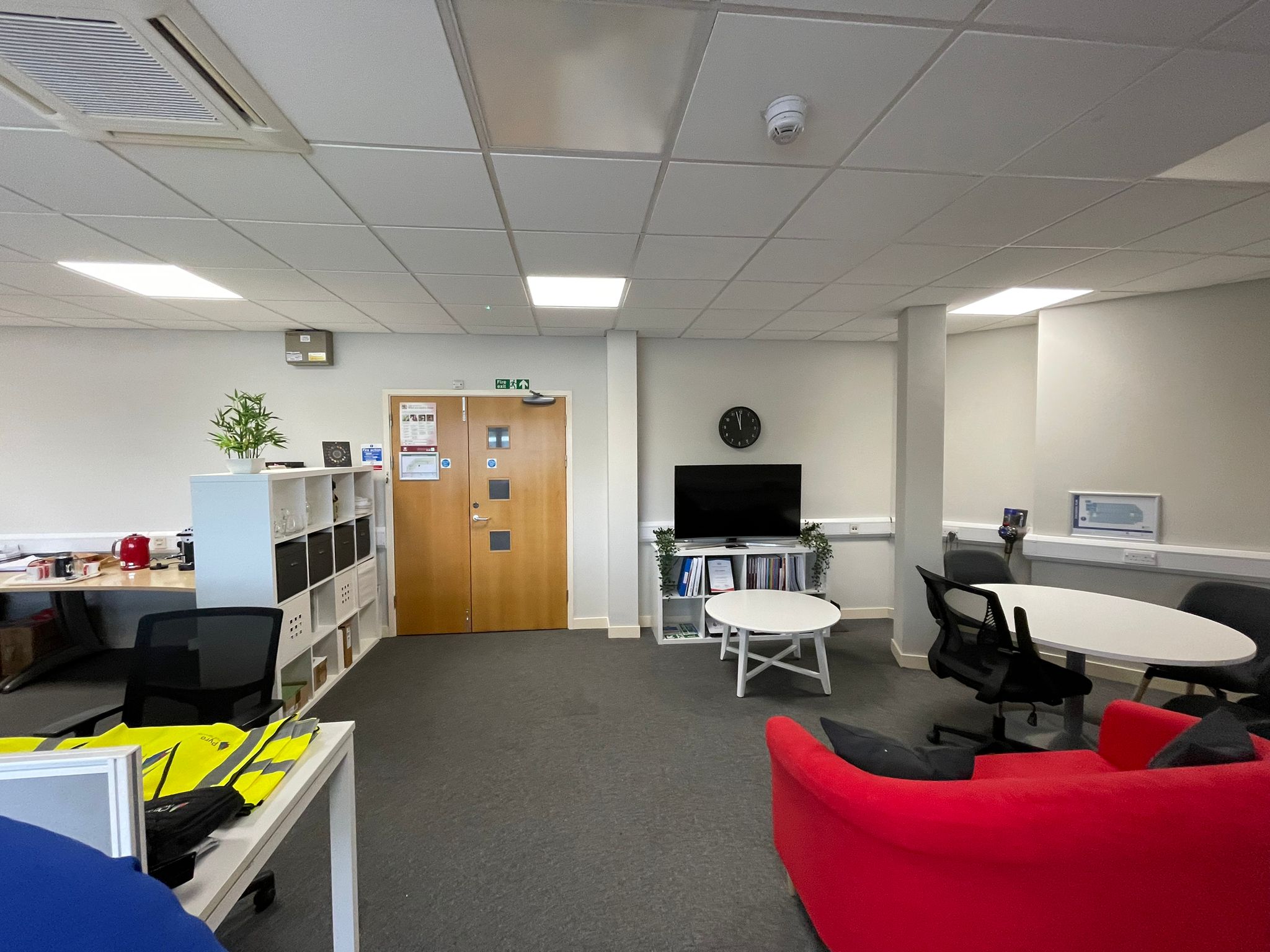 The executive box before refurbishment