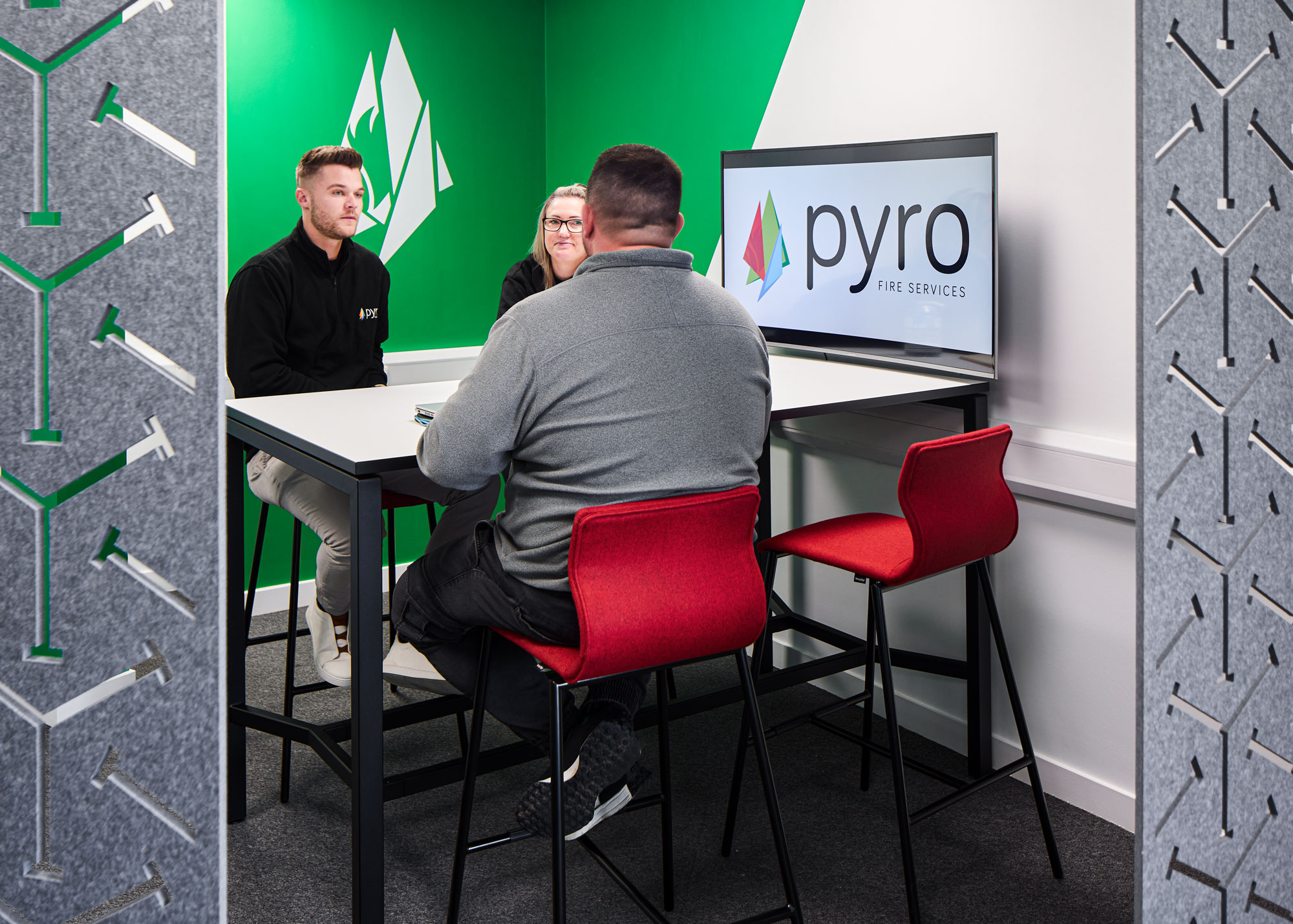 Modern Office Fit-Out by District Four Design for Pyre Fire Services