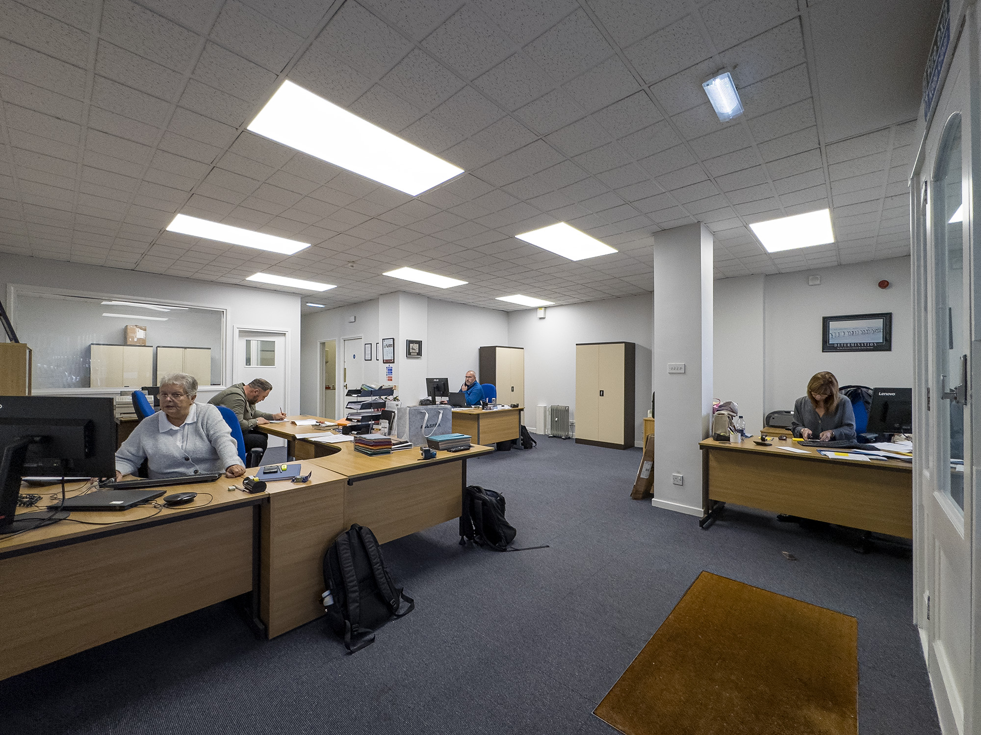 The executive box before refurbishment