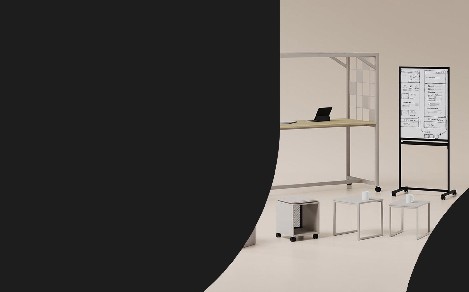 Minimalist breakout furniture for eduction sectors