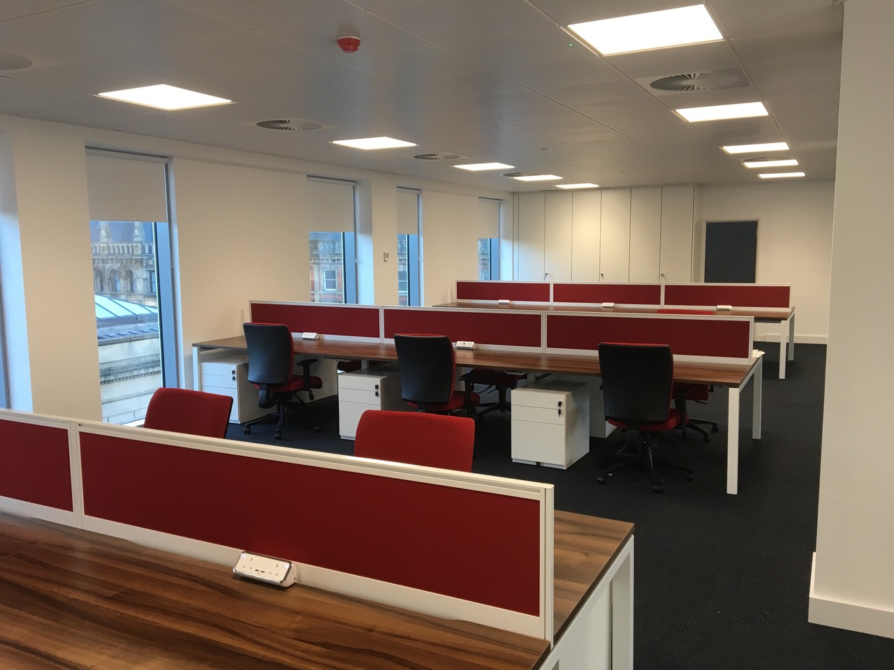 The executive box before refurbishment