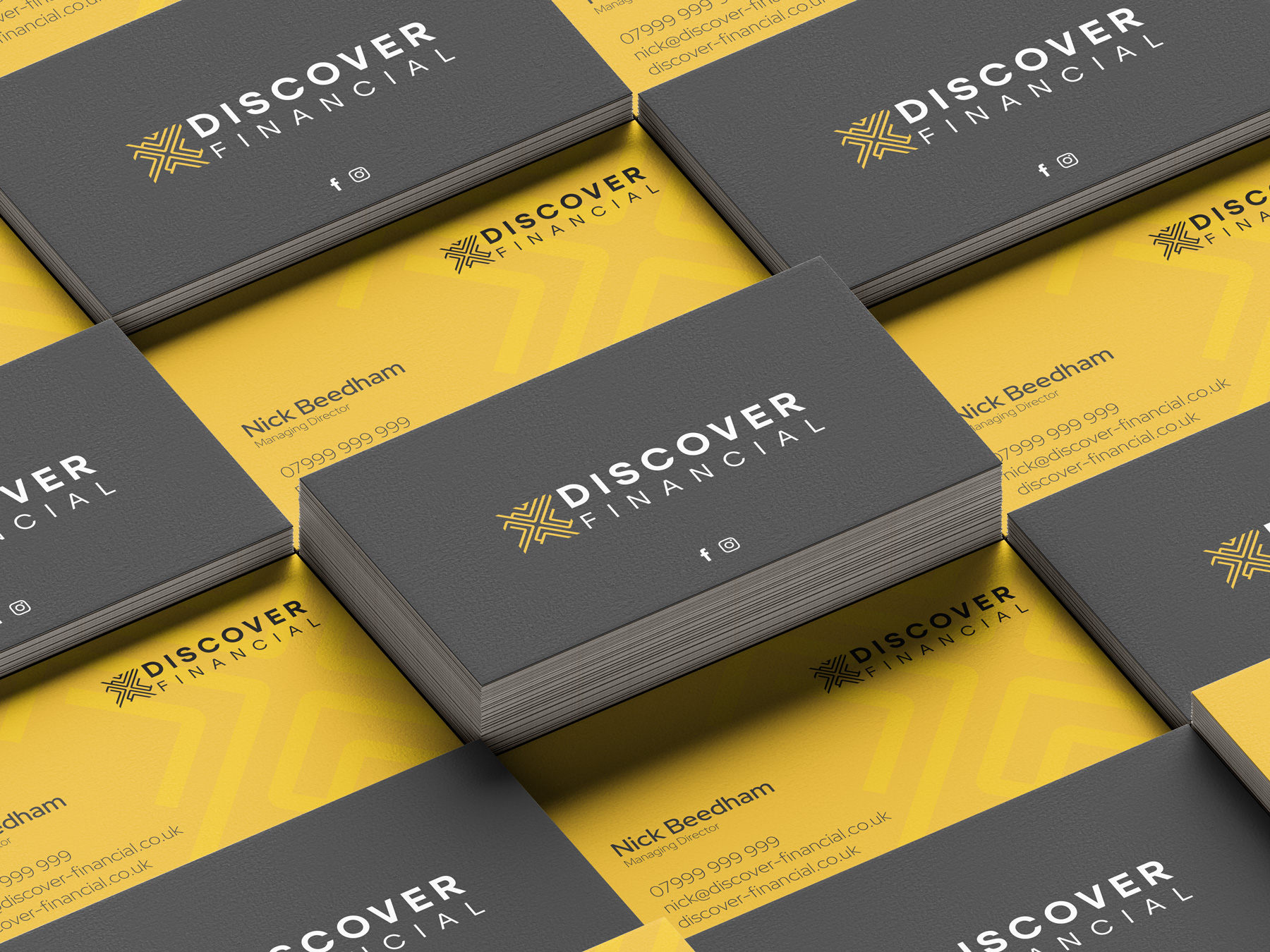 Modern vibrant business cards