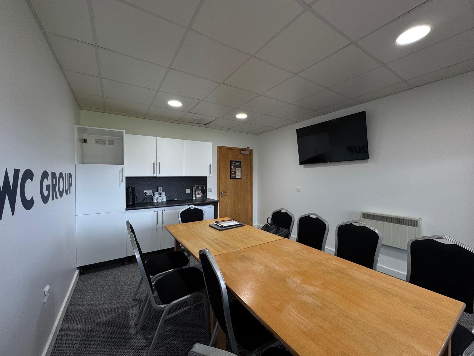 The executive box before refurbishment