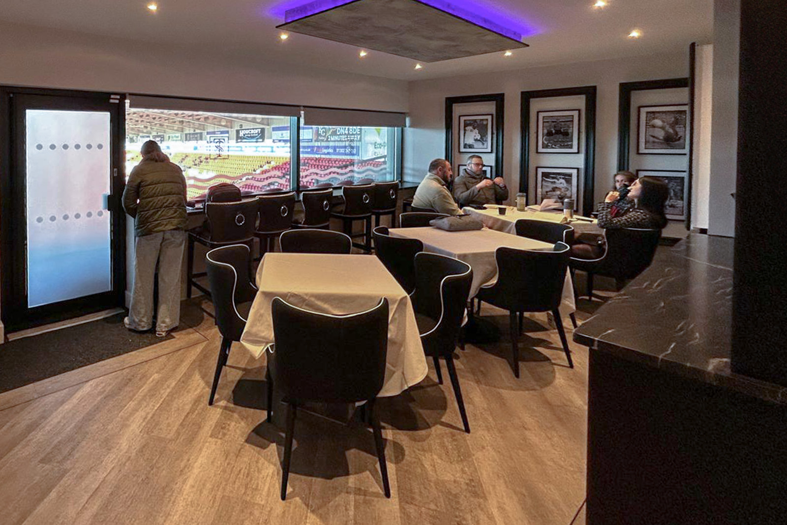 The executive box before refurbishment