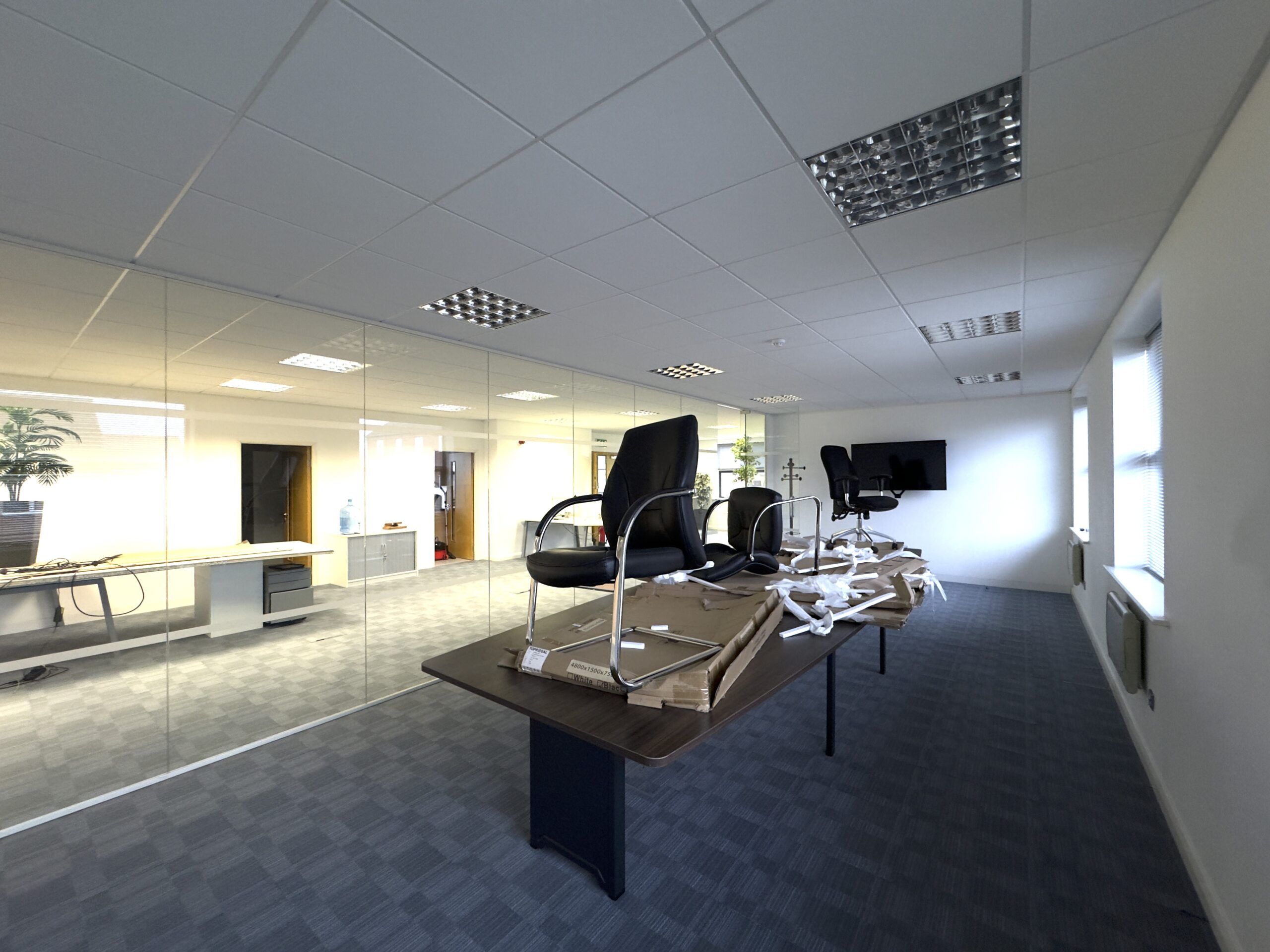 The executive box before refurbishment