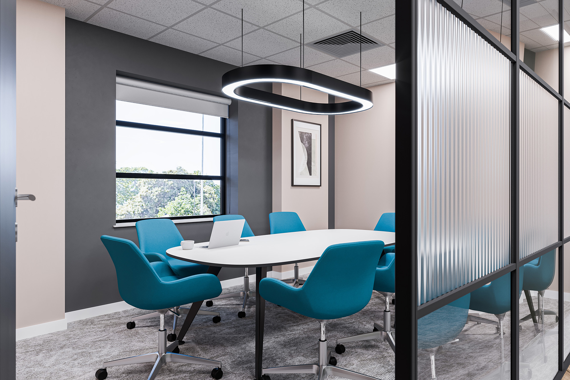 Feature wall lighting detail